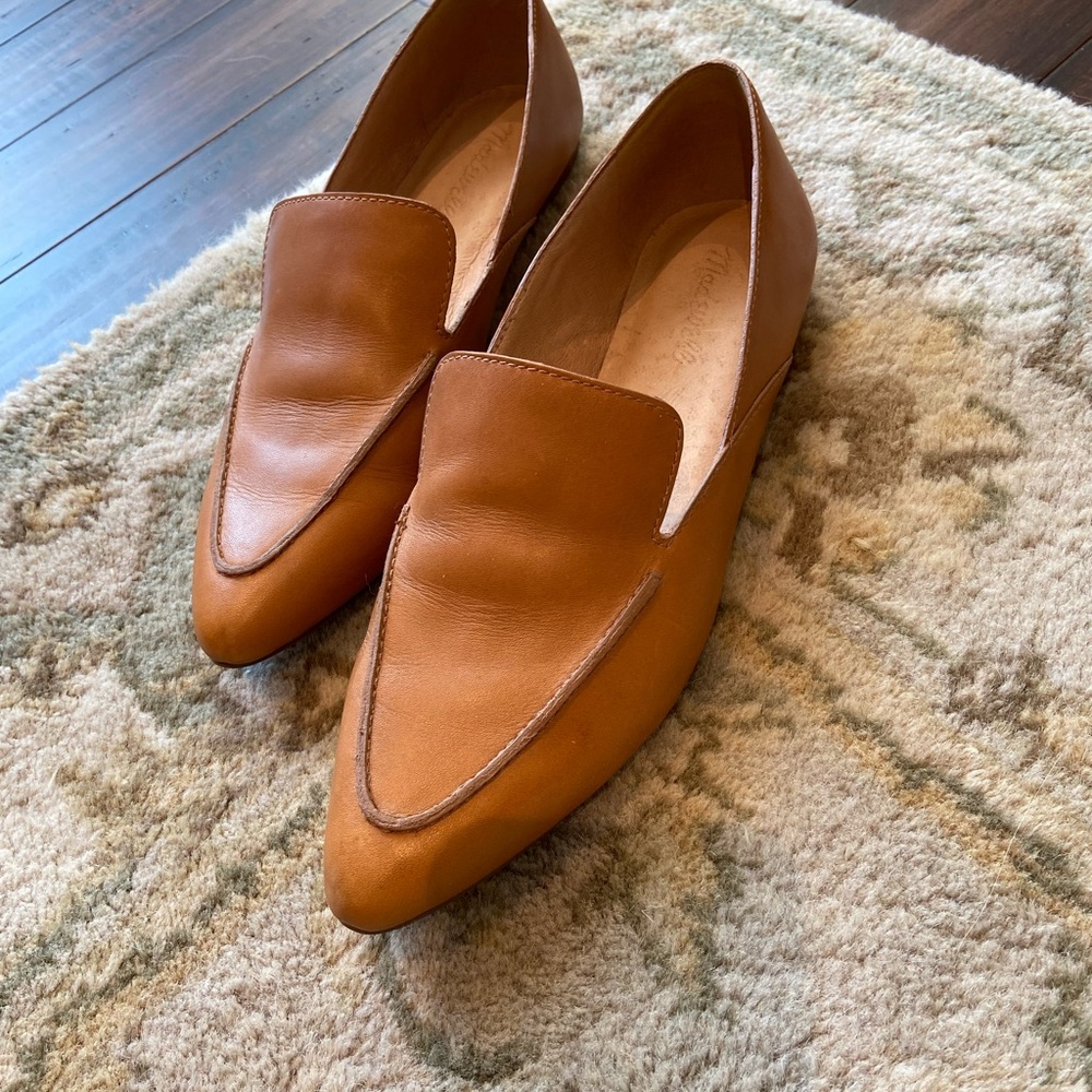 Madewell Tan Leather Loafers